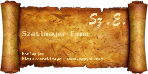 Szatlmayer Emma névjegykártya